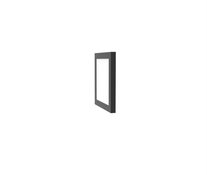 1x1 LED Flat Panel Light Surface Mount Square - Triac Dimmable - 5CCT 2700K-5000K - 1500LM - Black Trim