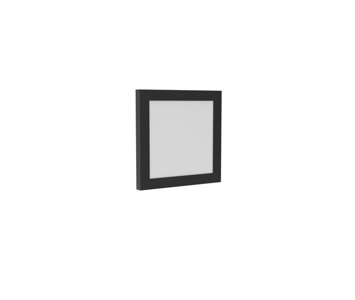 1x1 LED Flat Panel Light Surface Mount Square - Triac Dimmable - 5CCT 2700K-5000K - 1500LM - Black Trim