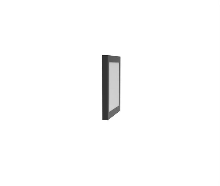 1x1 LED Flat Panel Light Surface Mount Square - Triac Dimmable - 5CCT 2700K-5000K - 1500LM - Black Trim
