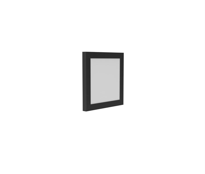 1x1 LED Flat Panel Light Surface Mount Square - Triac Dimmable - 5CCT 2700K-5000K - 1500LM - Black Trim