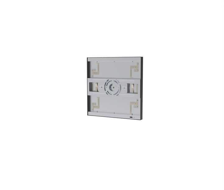 1x1 LED Flat Panel Light Surface Mount Square - Triac Dimmable - 5CCT 2700K-5000K - 1500LM - Black Trim