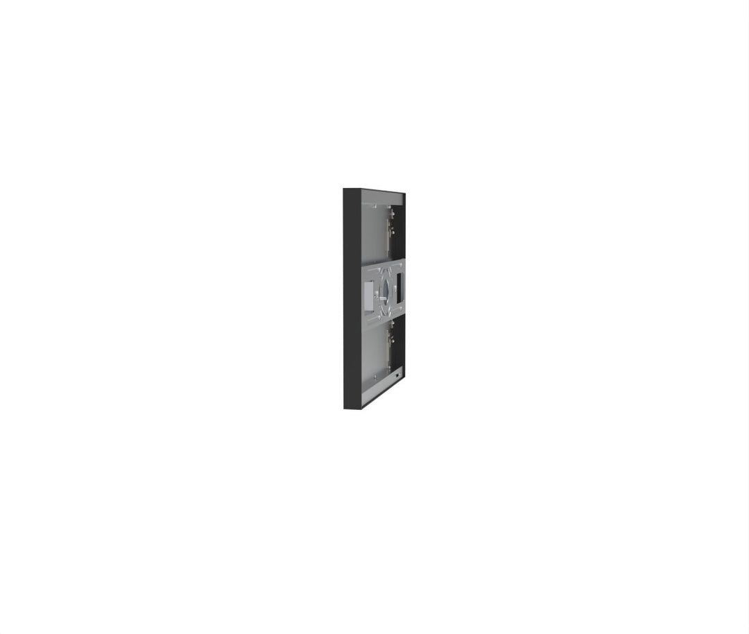 1x1 LED Flat Panel Light Surface Mount Square - Triac Dimmable - 5CCT 2700K-5000K - 1500LM - Black Trim
