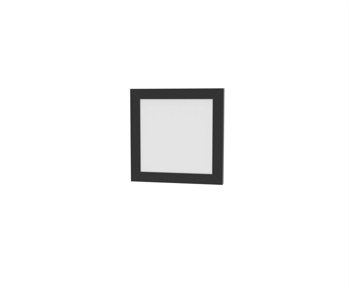 1x1 LED Flat Panel Light Surface Mount Square - Triac Dimmable - 5CCT 2700K-5000K - 1500LM - Black Trim