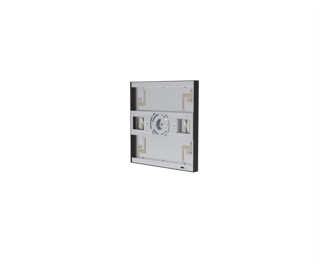 1x1 LED Flat Panel Light Surface Mount Square - Triac Dimmable - 5CCT 2700K-5000K - 1500LM - Black Trim