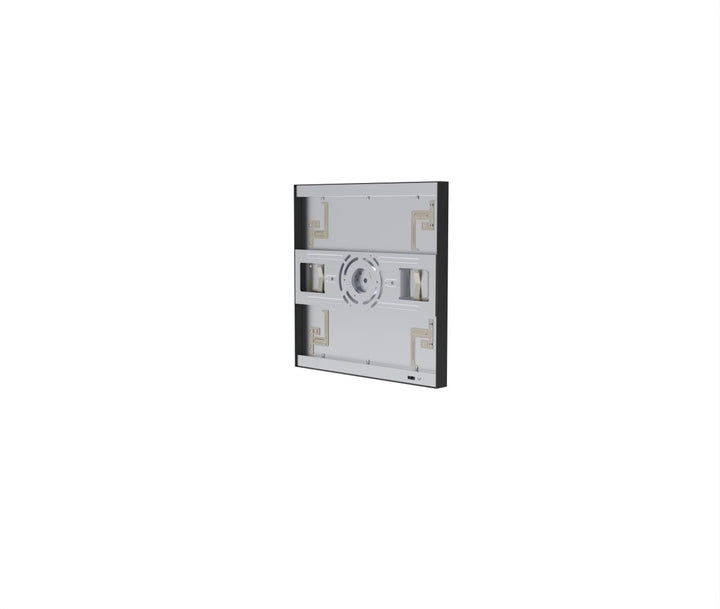 1x1 LED Flat Panel Light Surface Mount Square - Triac Dimmable - 5CCT 2700K-5000K - 1500LM - Black Trim