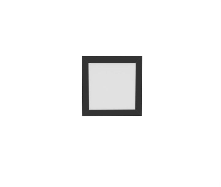 1x1 LED Flat Panel Light Surface Mount Square - Triac Dimmable - 5CCT 2700K-5000K - 1500LM - Black Trim