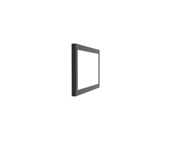 1x2 LED Flat Panel Light Surface Mount - Triac Dimmable - 5CCT 2700K-5000K - 2000LM - Black Trim