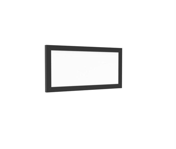 1x2 LED Flat Panel Light Surface Mount - Triac Dimmable - 5CCT 2700K-5000K - 2000LM - Black Trim