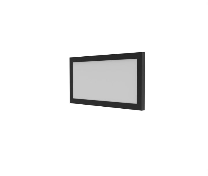 1x2 LED Flat Panel Light Surface Mount - Triac Dimmable - 5CCT 2700K-5000K - 2000LM - Black Trim