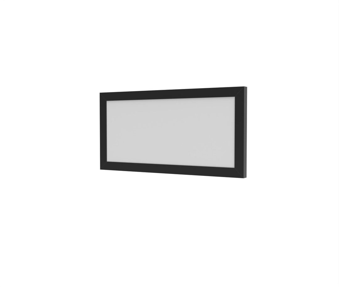 1x2 LED Flat Panel Light Surface Mount - Triac Dimmable - 5CCT 2700K-5000K - 2000LM - Black Trim