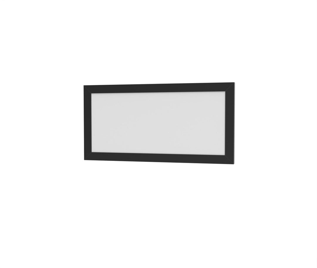 1x2 LED Flat Panel Light Surface Mount - Triac Dimmable - 5CCT 2700K-5000K - 2000LM - Black Trim