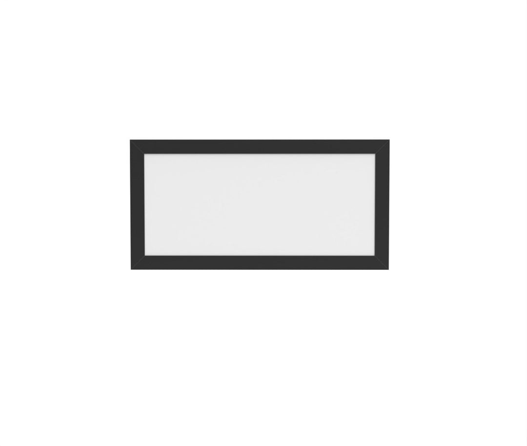 1x2 LED Flat Panel Light Surface Mount - Triac Dimmable - 5CCT 2700K-5000K - 2000LM - Black Trim