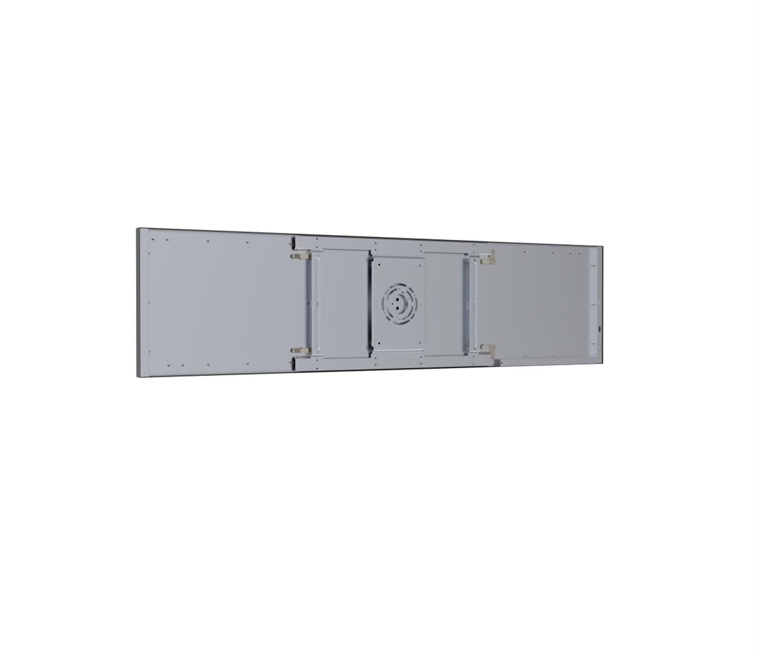 1x4 LED Flat Panel Light Surface Mount - 0-10V Dimmable - 3CCT 3000K-5000K - 4000LM - Black Trim