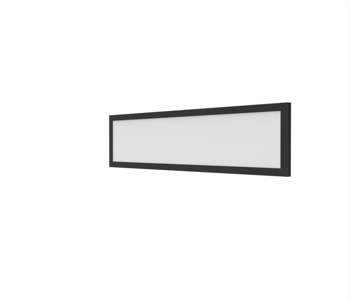 1x4 LED Flat Panel Light Surface Mount - 0-10V Dimmable - 3CCT 3000K-5000K - 4000LM - Black Trim