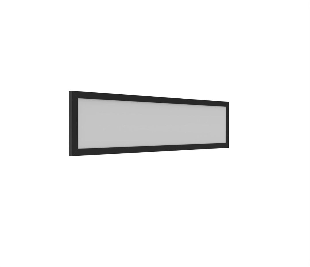 1x4 LED Flat Panel Light Surface Mount - 0-10V Dimmable - 3CCT 3000K-5000K - 4000LM - Black Trim