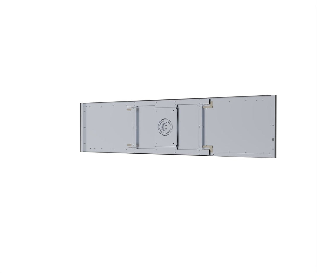 1x4 LED Flat Panel Light Surface Mount - 0-10V Dimmable - 3CCT 3000K-5000K - 4000LM - Black Trim