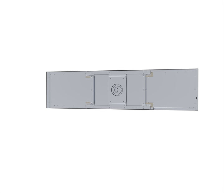 1x4 LED Flat Panel Light Surface Mount - 0-10V Dimmable - 3CCT 3000K-5000K - 4000LM - Black Trim