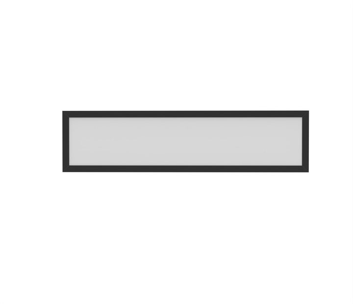 1x4 LED Flat Panel Light Surface Mount - 0-10V Dimmable - 3CCT 3000K-5000K - 4000LM - Black Trim