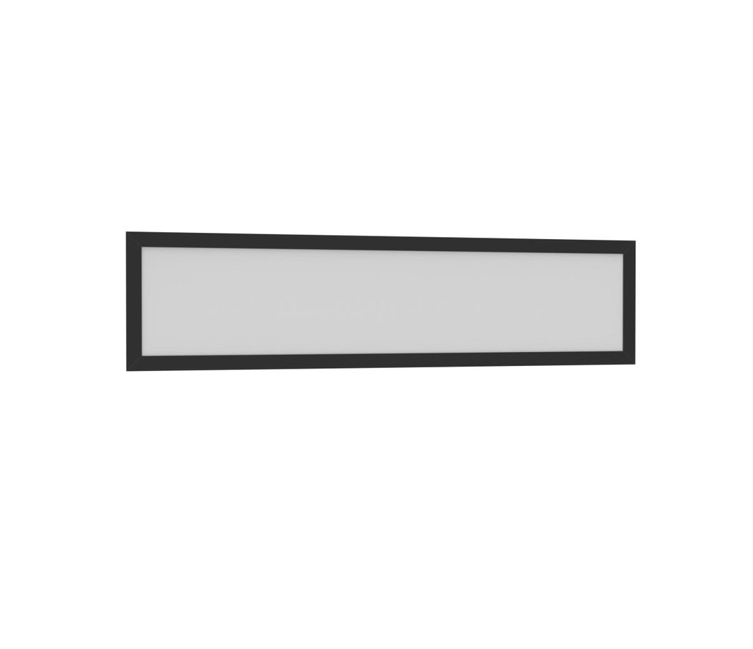 1x4 LED Flat Panel Light Surface Mount - 0-10V Dimmable - 3CCT 3000K-5000K - 4000LM - Black Trim