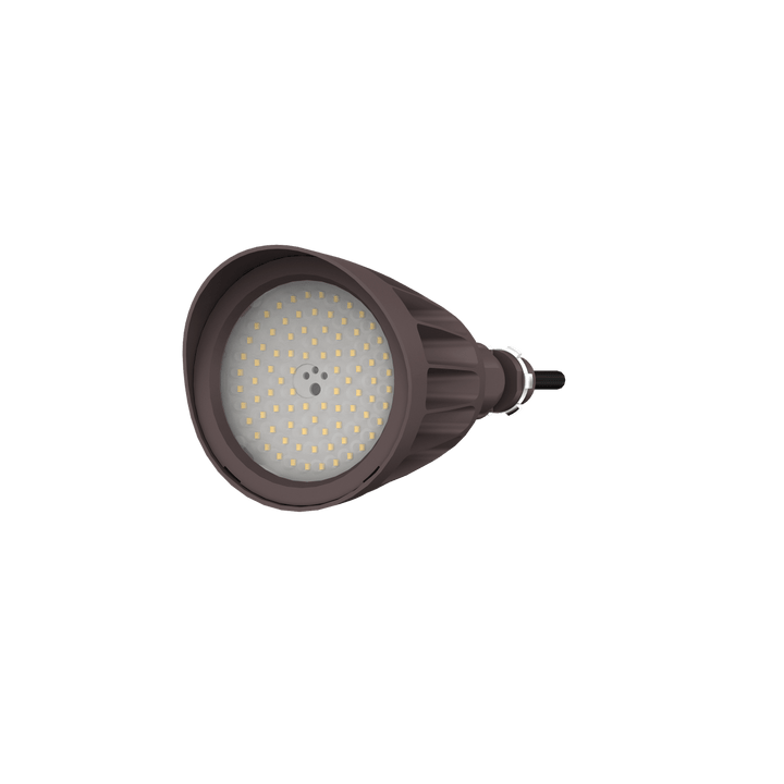 25W Bronze Bullet Light LED Outdoor Spotlights Waterproof Landscape Lights - 3CCT 3000K-5000K - 3500LM - Knuckle Mount