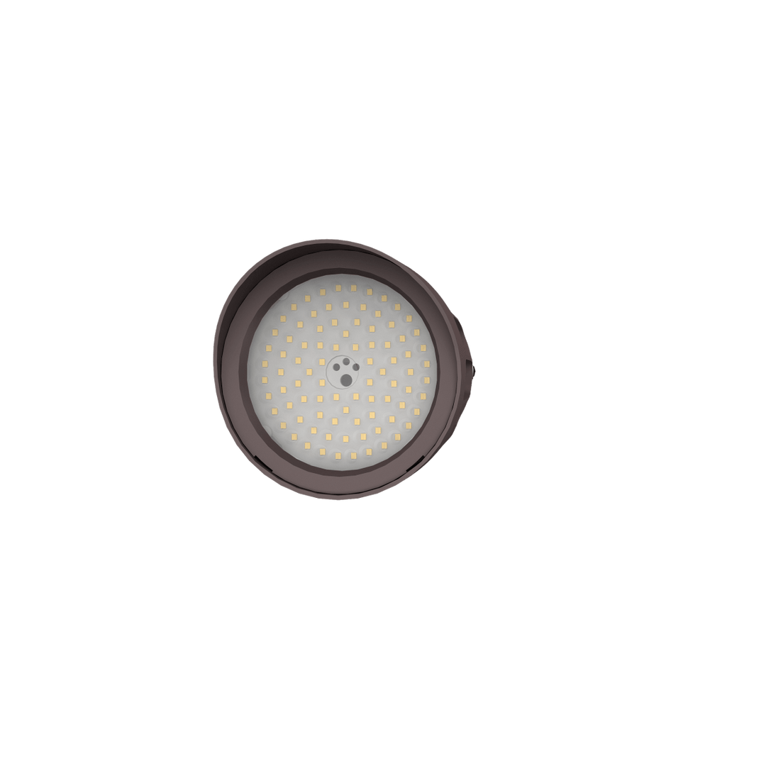 25W Bronze Bullet Light LED Outdoor Spotlights Waterproof Landscape Lights - 3CCT 3000K-5000K - 3500LM - Knuckle Mount