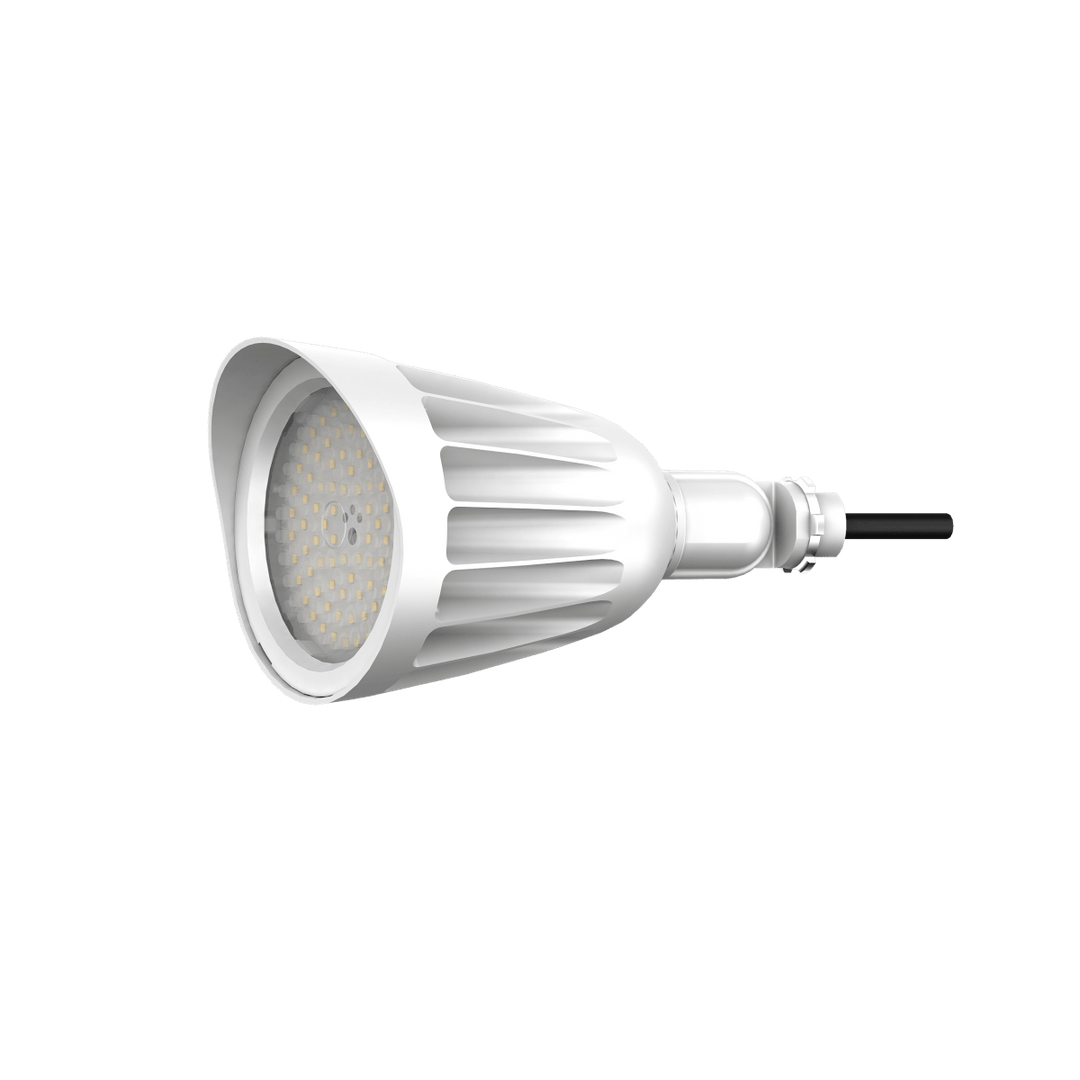 25W White Bullet Light LED Outdoor Spotlights Waterproof Landscape Lights - 3CCT 3000K-5000K - 3500LM - Knuckle Mount