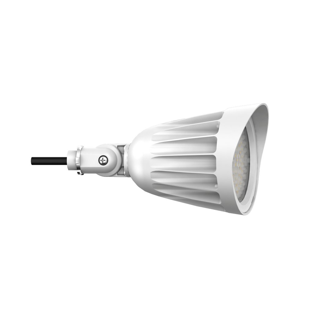 25W White Bullet Light LED Outdoor Spotlights Waterproof Landscape Lights - 3CCT 3000K-5000K - 3500LM - Knuckle Mount
