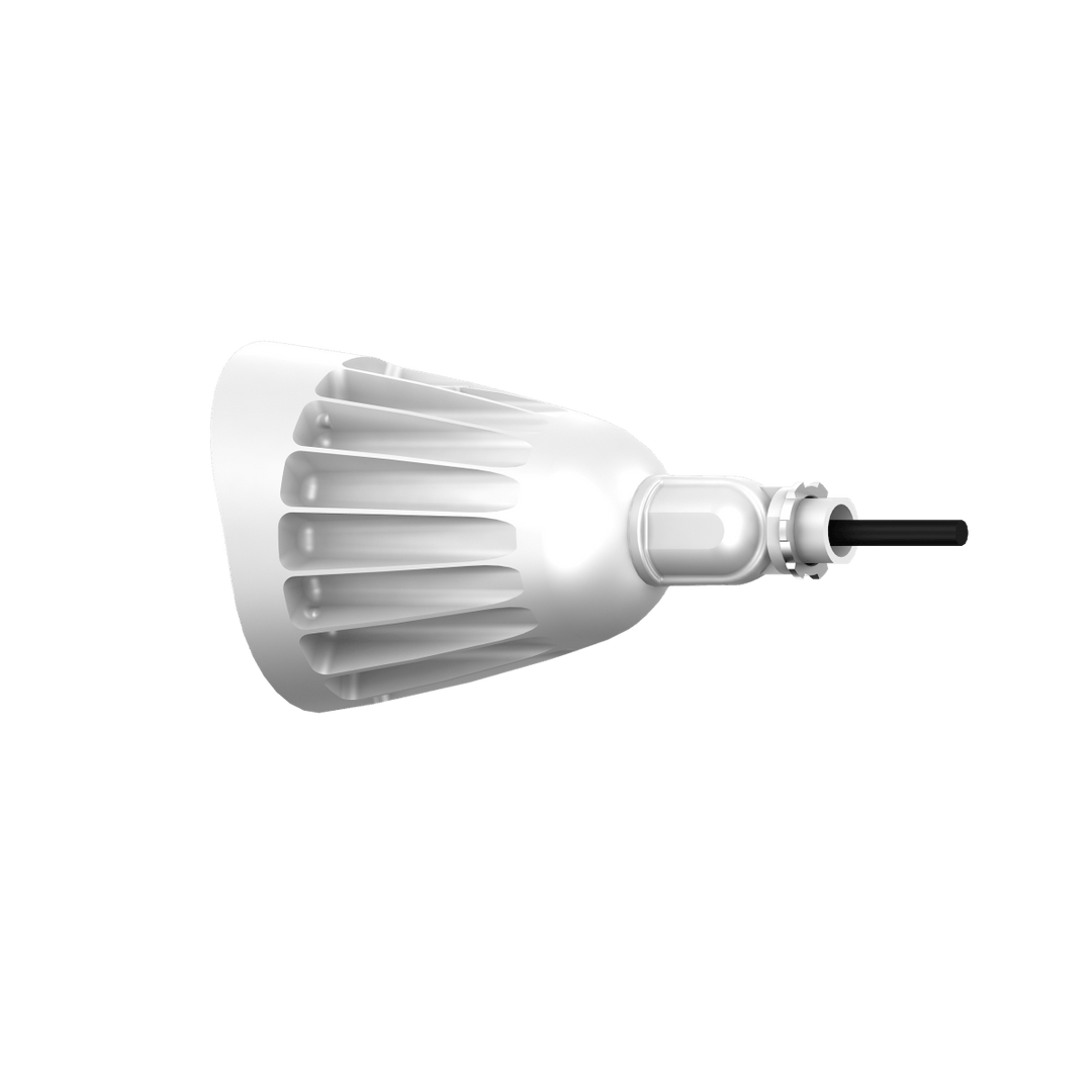 25W White Bullet Light LED Outdoor Spotlights Waterproof Landscape Lights - 3CCT 3000K-5000K - 3500LM - Knuckle Mount