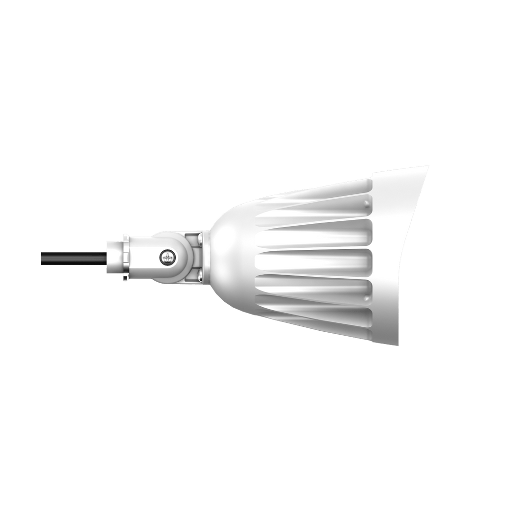 25W White Bullet Light LED Outdoor Spotlights Waterproof Landscape Lights - 3CCT 3000K-5000K - 3500LM - Knuckle Mount