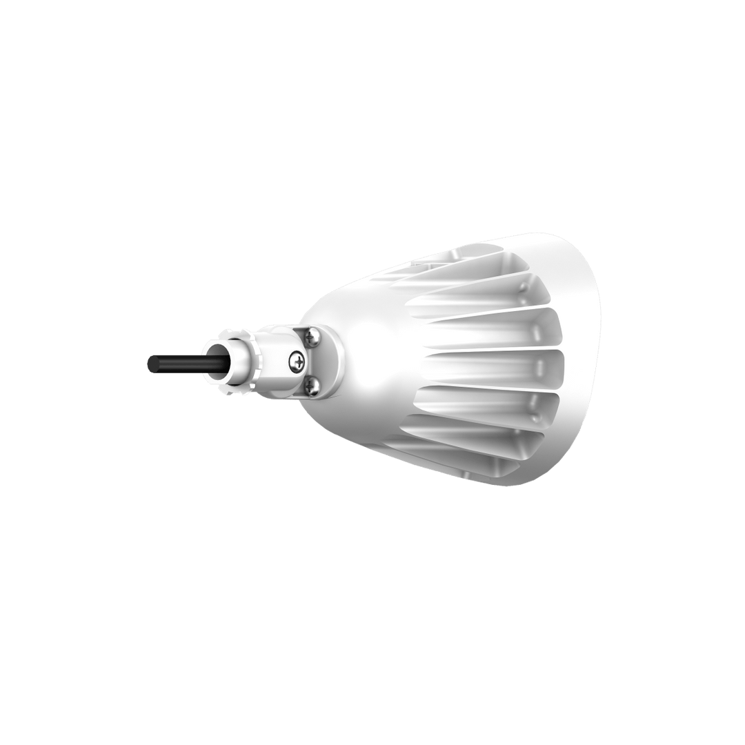 25W White Bullet Light LED Outdoor Spotlights Waterproof Landscape Lights - 3CCT 3000K-5000K - 3500LM - Knuckle Mount