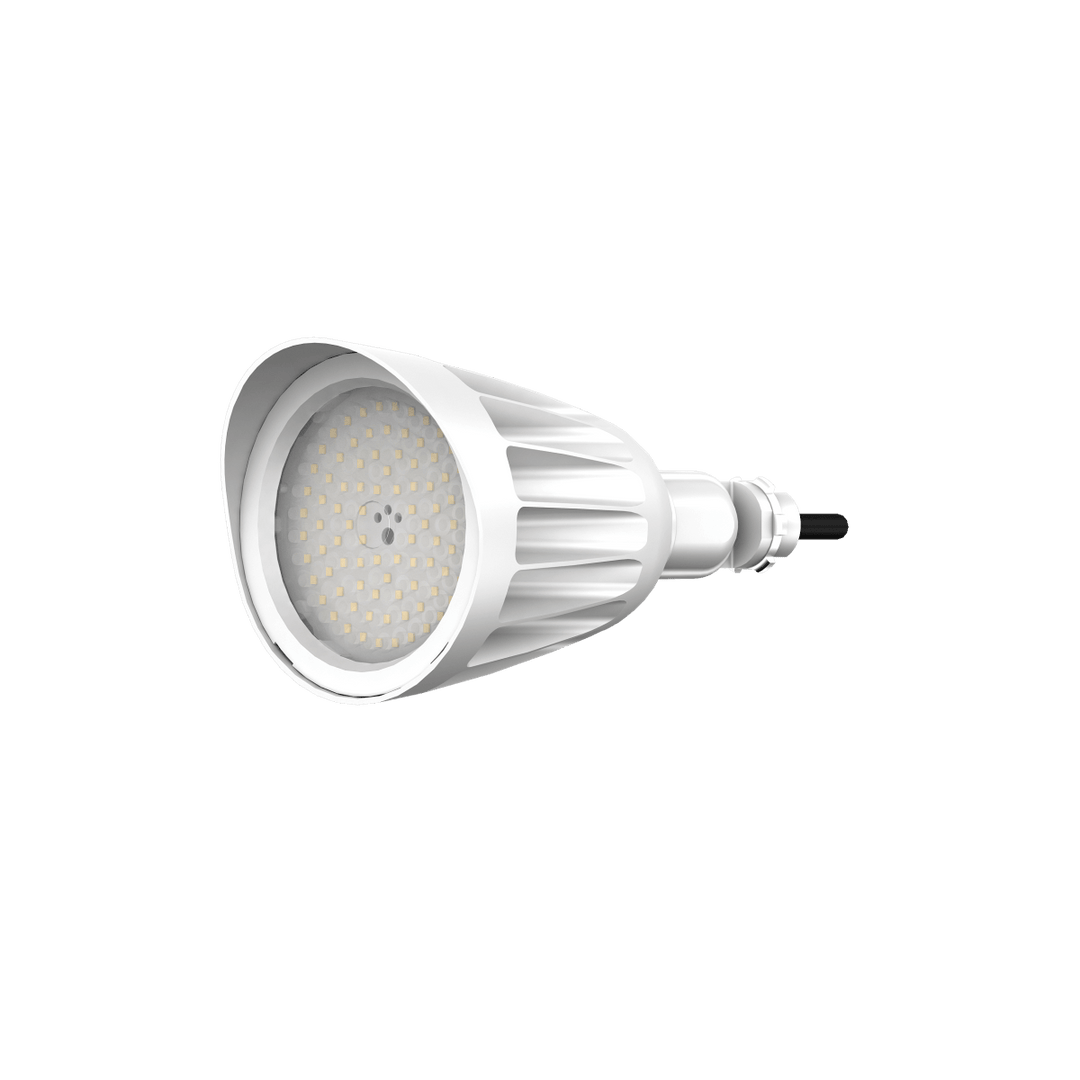 25W White Bullet Light LED Outdoor Spotlights Waterproof Landscape Lights - 3CCT 3000K-5000K - 3500LM - Knuckle Mount