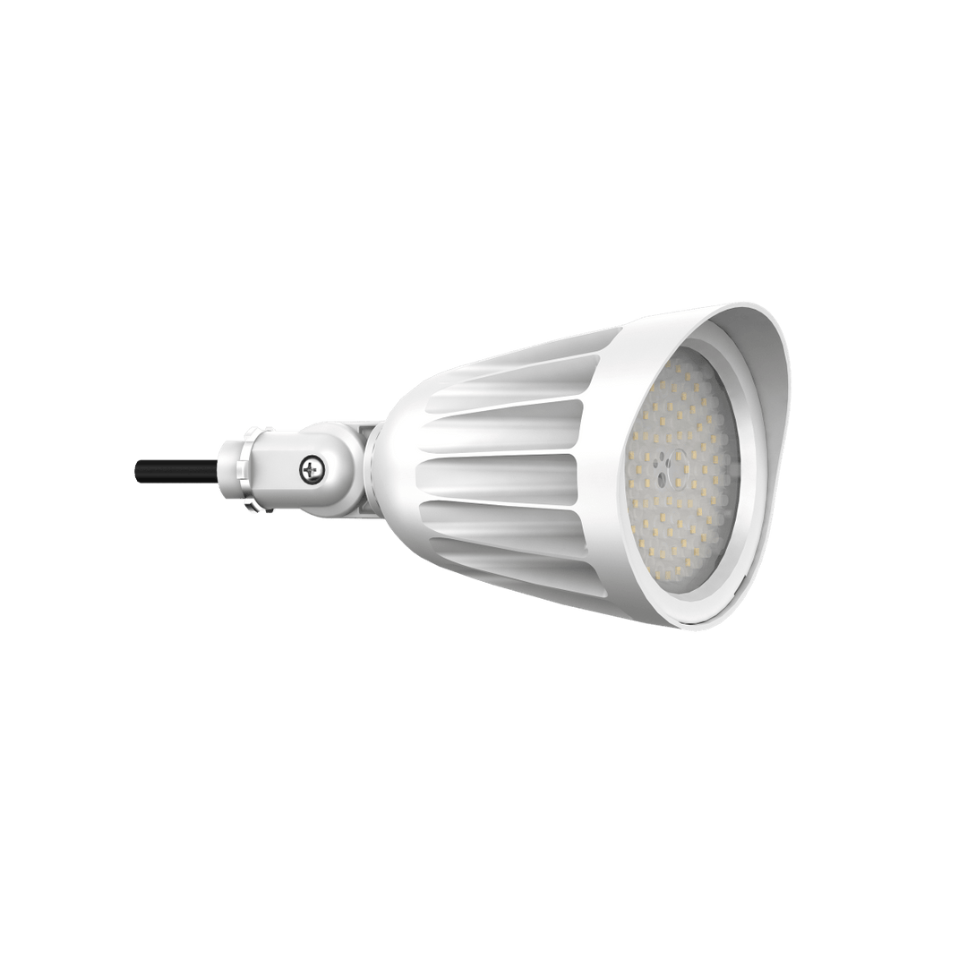25W White Bullet Light LED Outdoor Spotlights Waterproof Landscape Lights - 3CCT 3000K-5000K - 3500LM - Knuckle Mount