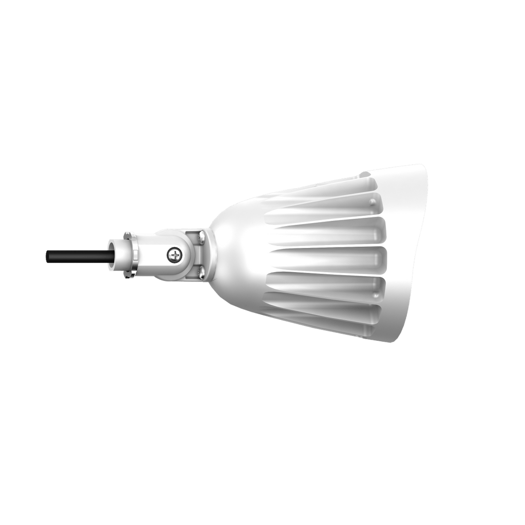 25W White Bullet Light LED Outdoor Spotlights Waterproof Landscape Lights - 3CCT 3000K-5000K - 3500LM - Knuckle Mount