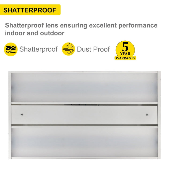 2FT Linear High Bay LED Lights - 5000K Daylight - 100-277V - Dimmable 0-10V - Wattage Selectable 110W 80W 60W