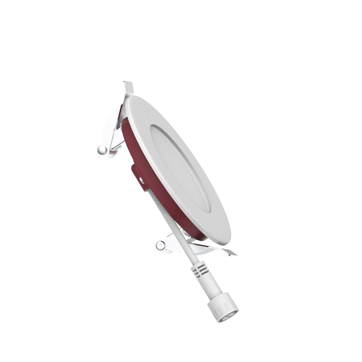 3" Inch 2 Hour Fire Rated Recessed Light Slim Canless LED Wafer Lights - Wet Rated - 5CCT 2700K-5000K - 550LM