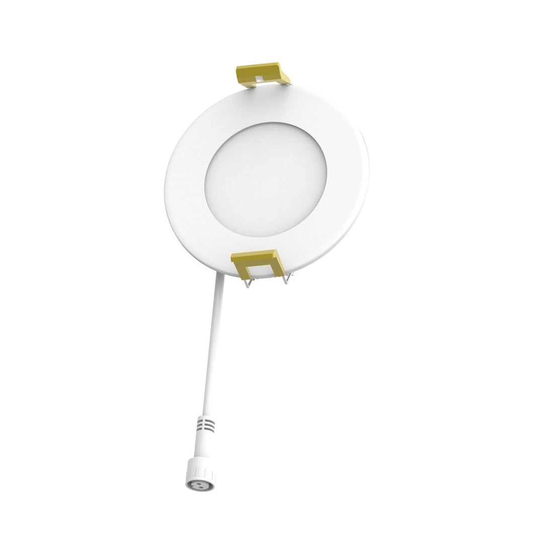 3" Inch Canless Recessed Lighting Slim LED Wafer Lights - Wet Rated - 5CCT 2700K-5000K - 550LM