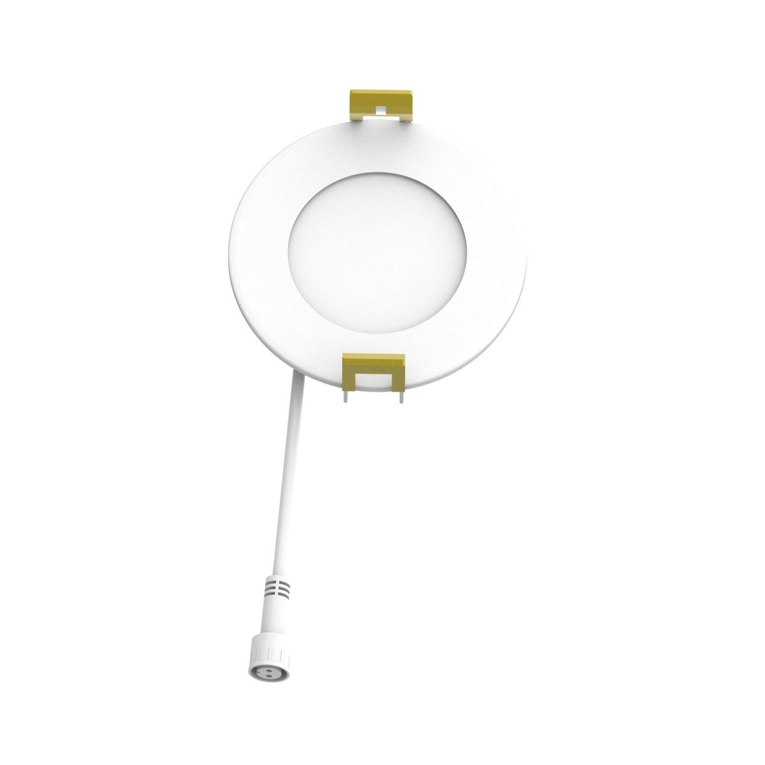 3" Inch Canless Recessed Lighting Slim LED Wafer Lights - Wet Rated - 5CCT 2700K-5000K - 550LM