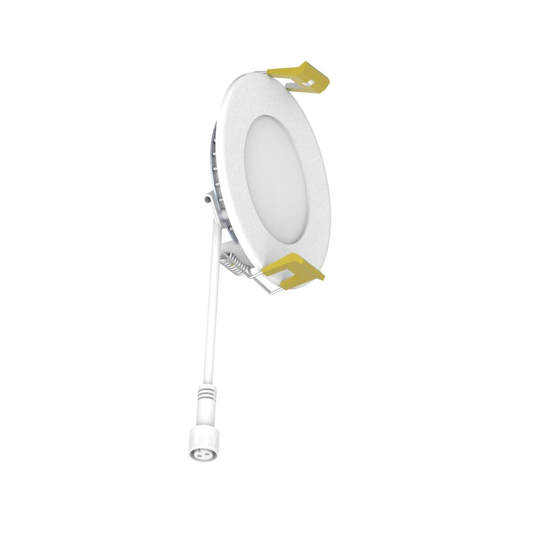 3" Inch Canless Recessed Lighting Slim LED Wafer Lights - Wet Rated - 5CCT 2700K-5000K - 550LM