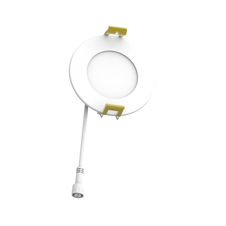 3" Inch Canless Recessed Lighting Slim LED Wafer Lights - Wet Rated - 5CCT 2700K-5000K - 550LM