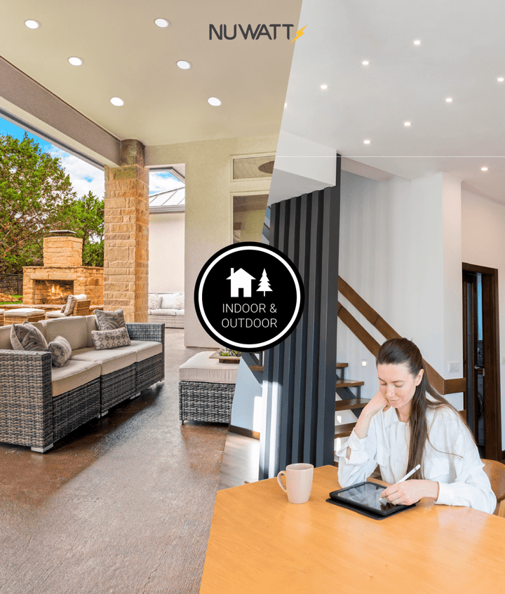 3" Inch Canless Recessed Lighting Slim LED Wafer Lights - Wet Rated - 5CCT 2700K-5000K - 550LM