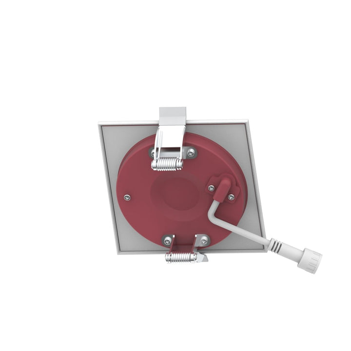 3" Inch Square 2 Hour Fire Rated Recessed Light Slim Canless LED Wafer Lights - Wet Rated - 5CCT 2700K-5000K - 550LM