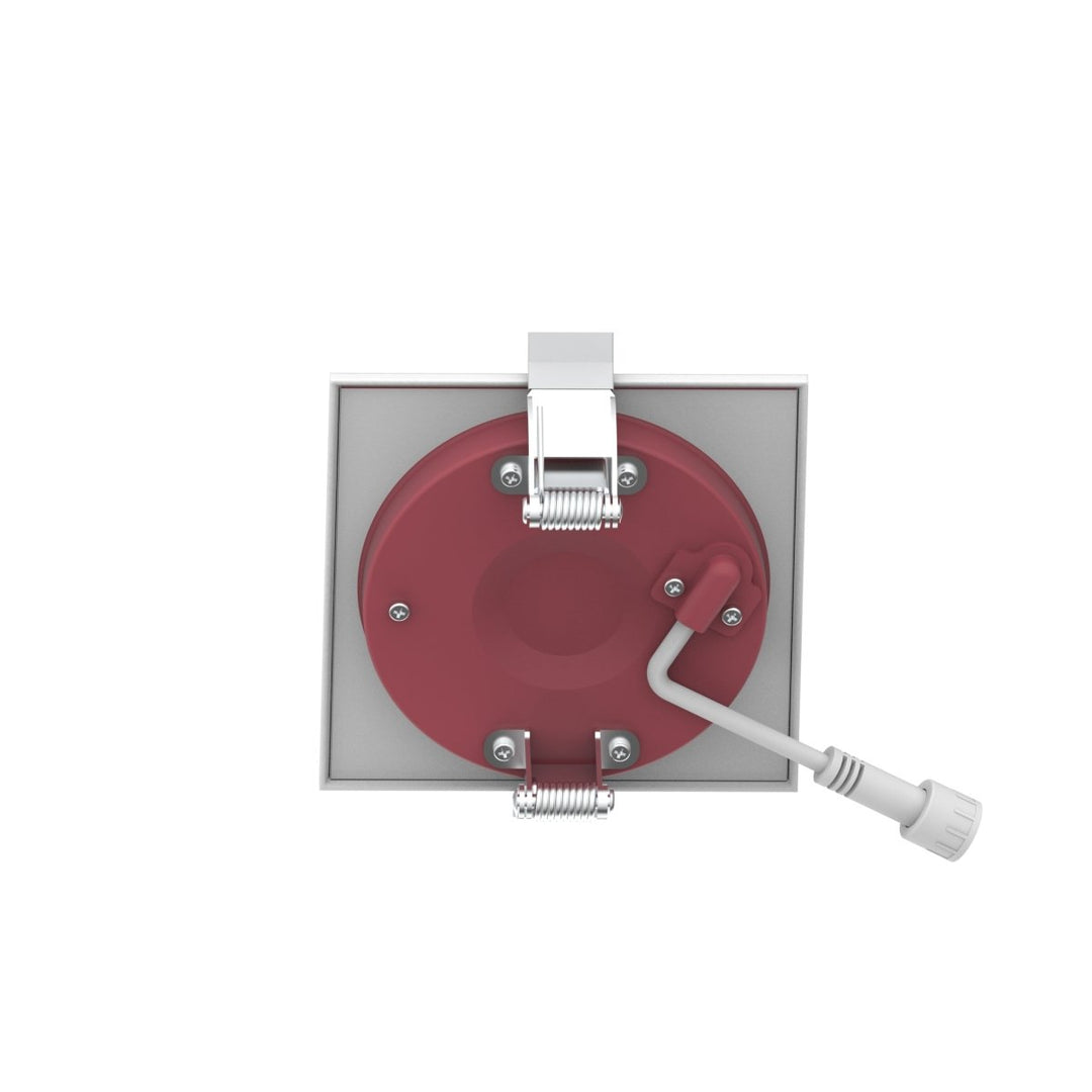3" Inch Square 2 Hour Fire Rated Recessed Light Slim Canless LED Wafer Lights - Wet Rated - 5CCT 2700K-5000K - 550LM