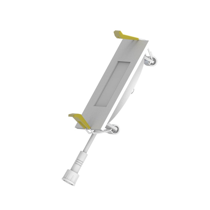 3" Inch Square Canless Recessed Lighting Slim LED Wafer Lights - Wet Rated - 5CCT 2700K-5000K - 550LM