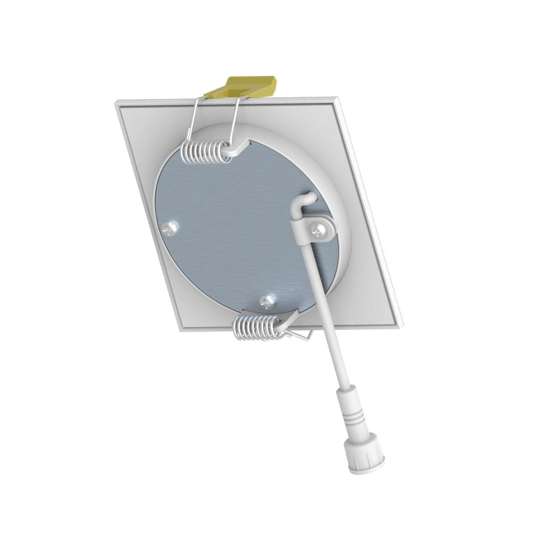 3" Inch Square Canless Recessed Lighting Slim LED Wafer Lights - Wet Rated - 5CCT 2700K-5000K - 550LM