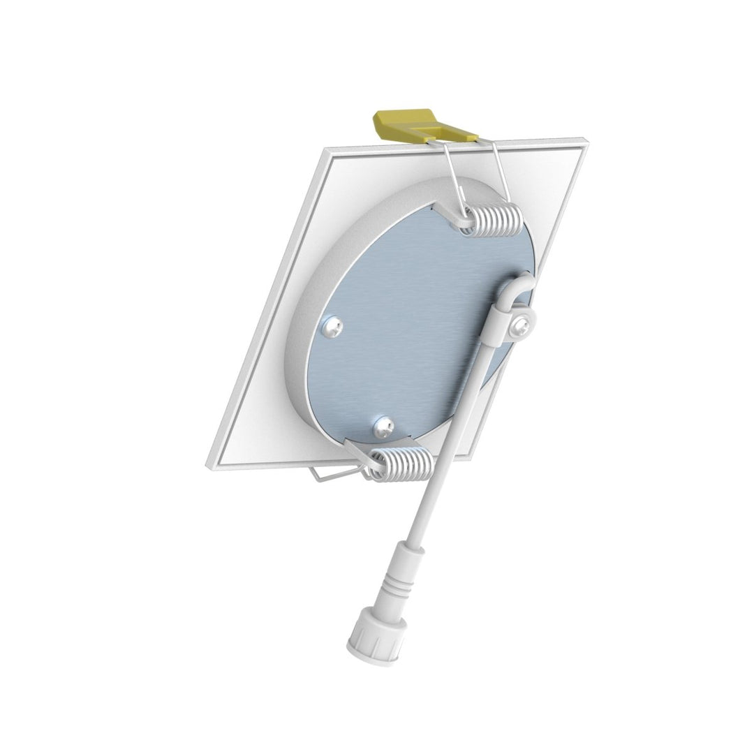 3" Inch Square Canless Recessed Lighting Slim LED Wafer Lights - Wet Rated - 5CCT 2700K-5000K - 550LM