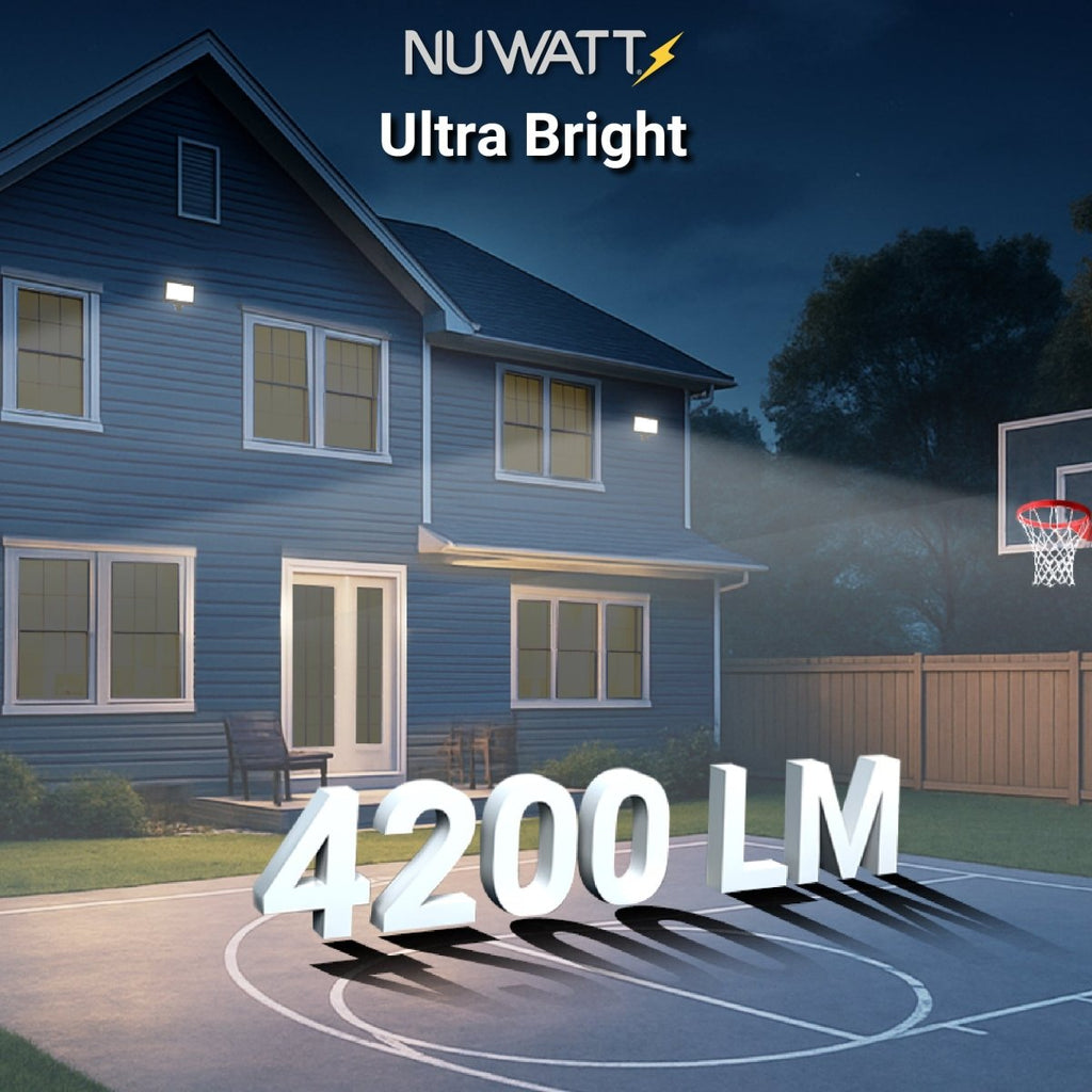 30W Bronze Flood Light LED Outdoor Security Lights - Waterproof - 3CCT 3000K-5000K - 4200LM - Knuckle Mount