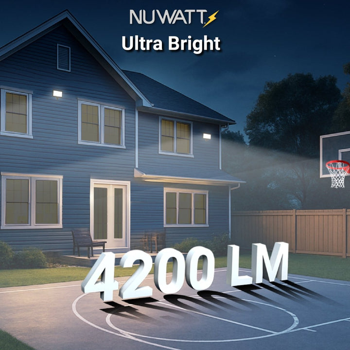 30W Bronze Flood Light LED Outdoor Security Lights - Waterproof - 3CCT 3000K-5000K - 4200LM - Knuckle Mount