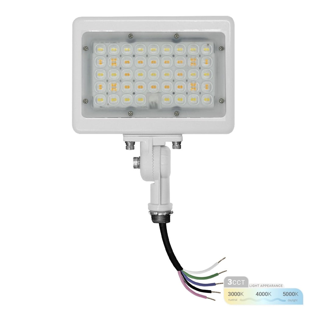 30W LED Flood Lights Outdoor Security Lighting - Waterproof - 3CCT 3000K-5000K - 4200LM - Knuckle Mount