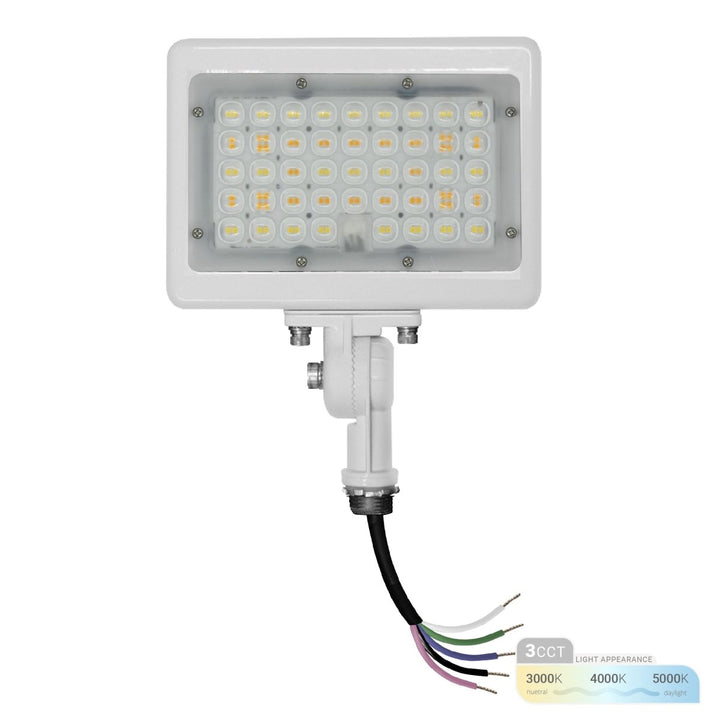 30W LED Flood Lights Outdoor Security Lighting - Waterproof - 3CCT 3000K-5000K - 4200LM - Knuckle Mount