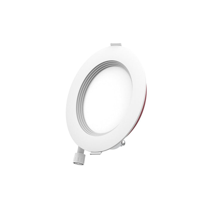 4" Inch Baffle Trim 2 Hour Fire Rated Recessed Light Slim Canless LED Wafer Lights - Wet Rated - 5CCT 2700K-5000K - 900LM